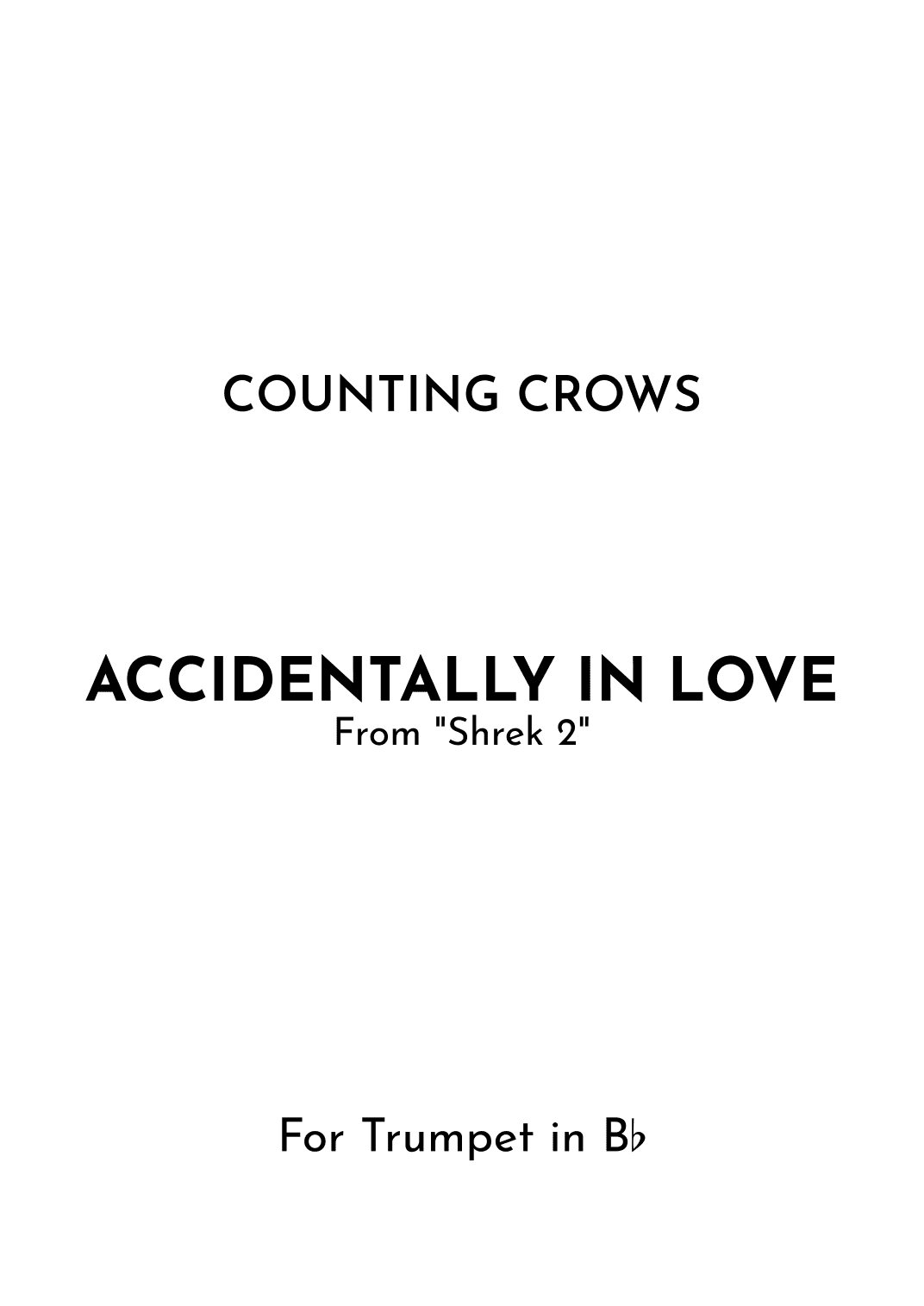 Accidentally In Love (arr. Jireh J.)