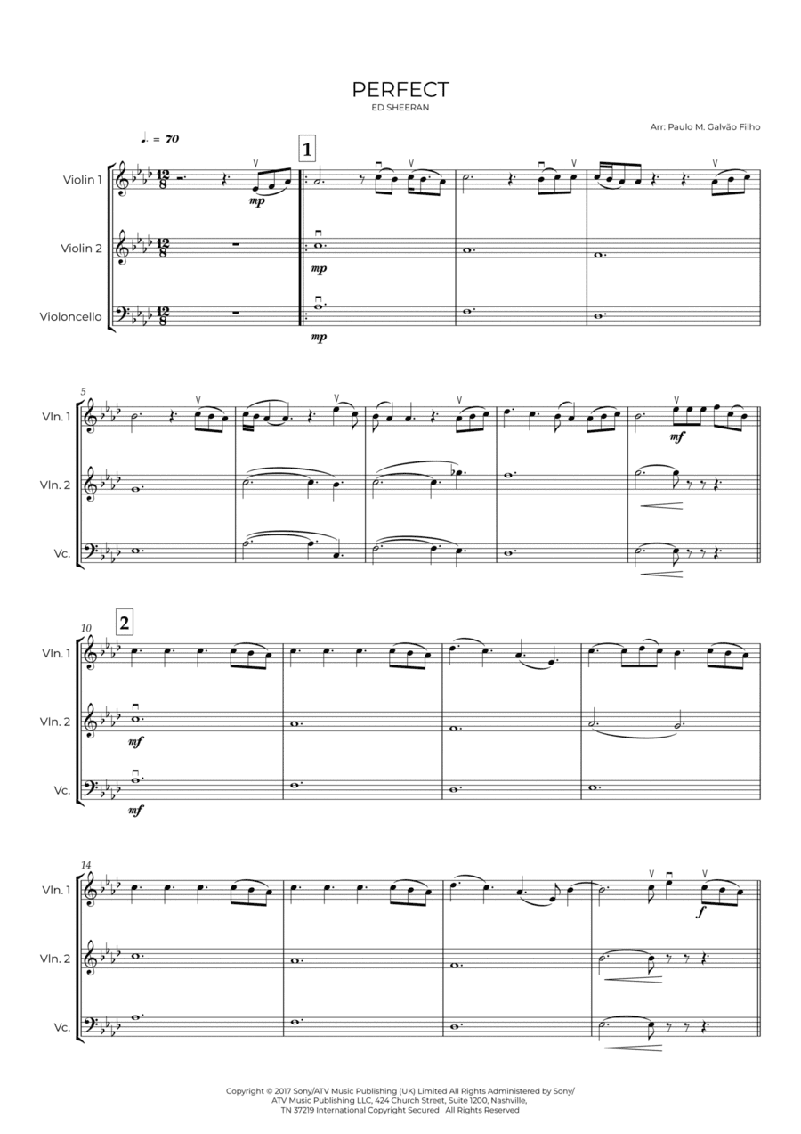 Perfect (arr. Paulo Galvão Filho)