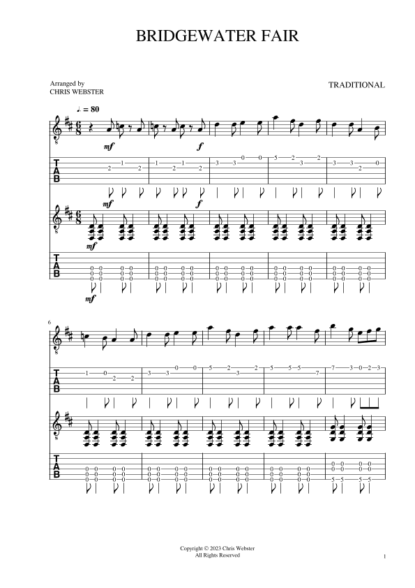 Bridgewater Fair (arr. Chris Webster)