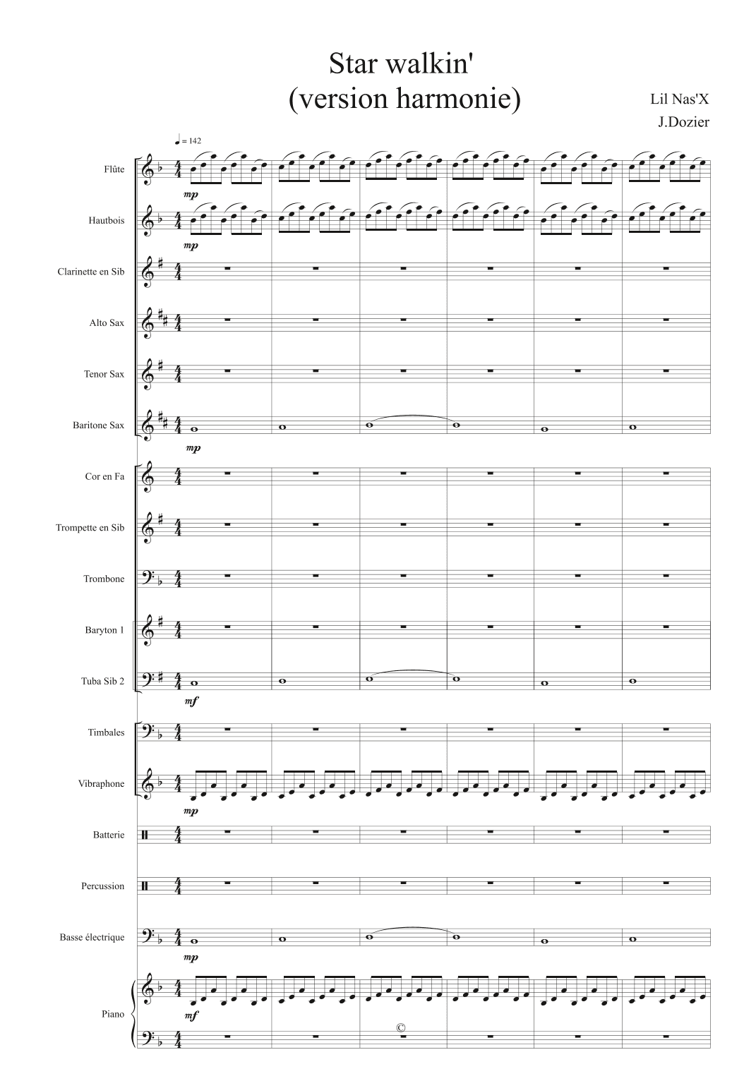 Star Walkin' (league Of Legends Worlds Anthem) (arr. Julien Dozier)