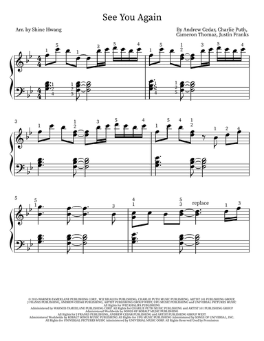 See You Again (arr. Shine)