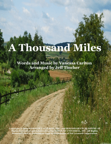 A Thousand Miles (arr. Jeff Tincher)