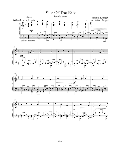 Star Of The East (arr. Keith James)