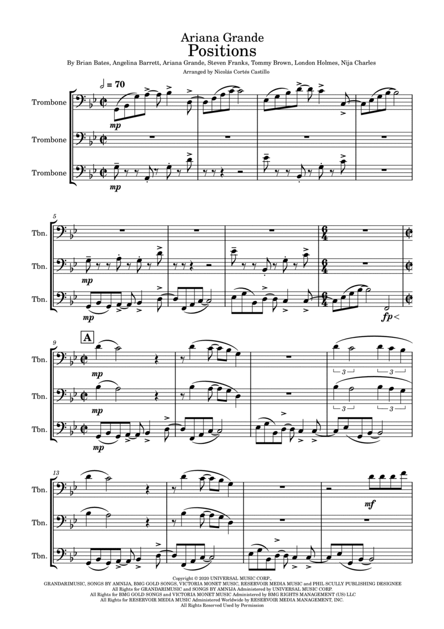 Positions (arr. Nicolás Cortés Castillo)