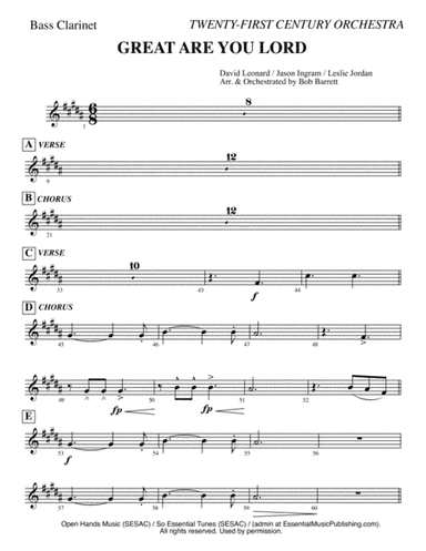 Great Are You Lord (arr. Bob Barrett)