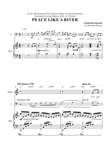 Peace Like A River (arr. Brandon Haynes)