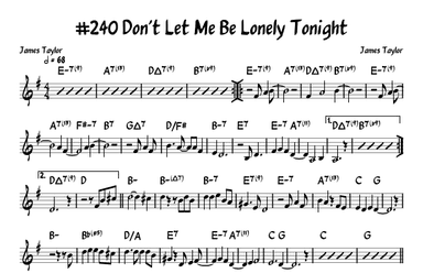 Don't Let Me Be Lonely Tonight (arr. John Fries)