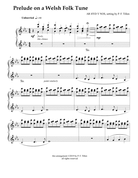 All Through the Night (arr. P. F. Tillen)