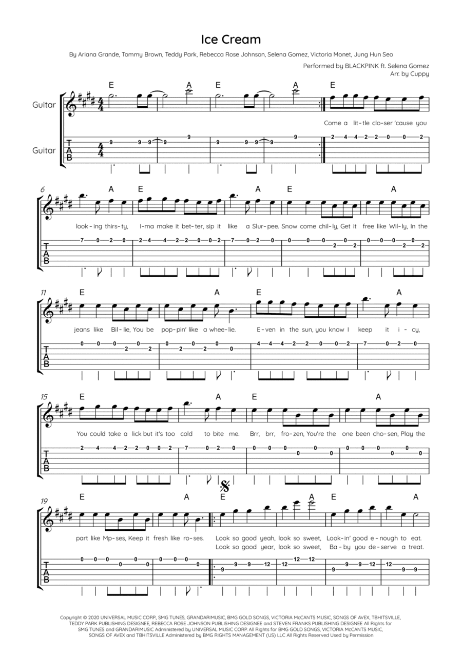 Ice Cream (arr. Cuppy)