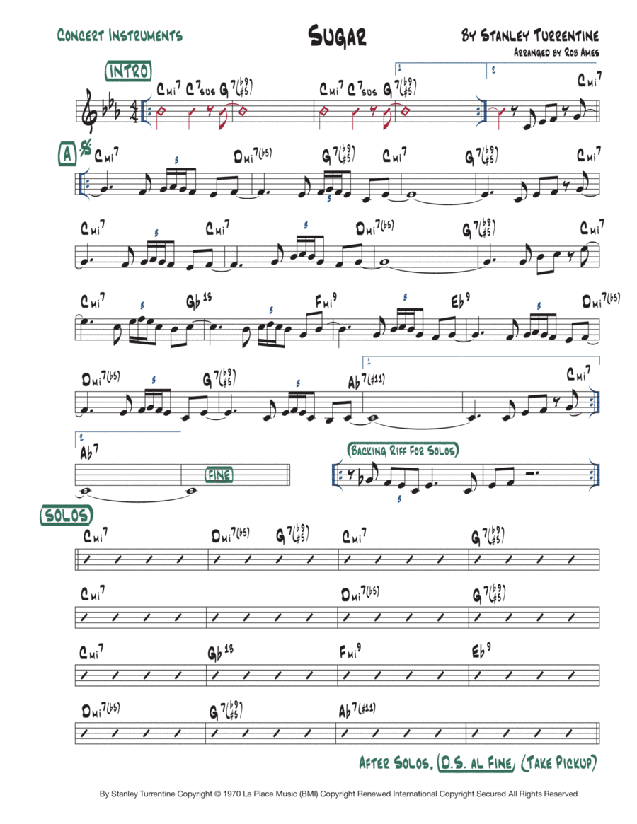 Sugar (arr. Rob Ames)