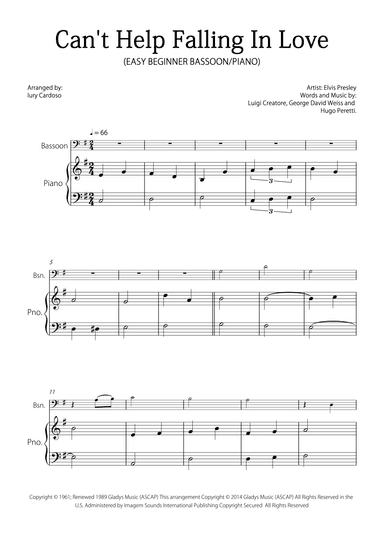 Can't Help Falling In Love (arr. Iury Cardoso)