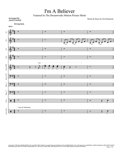 I'm A Believer (arr. Jake Cantrell)
