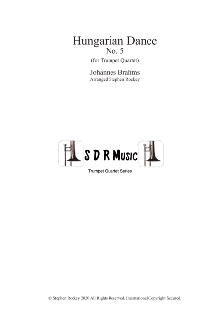 Hungarian Dance No.5 for Trumpet Quartet (arr. Stephen Rockey)