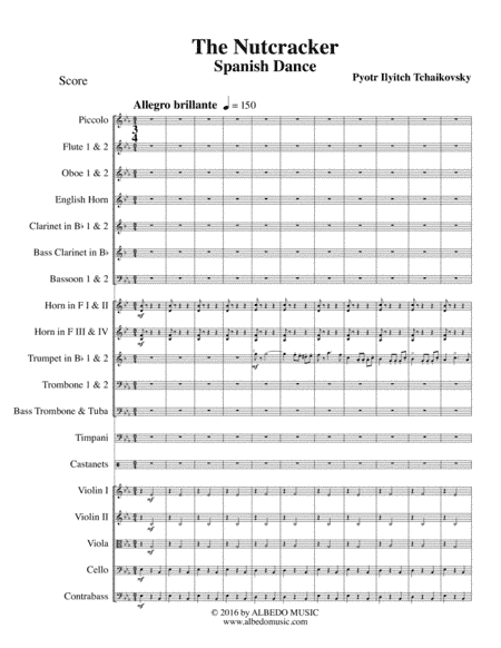 Spanish Dance from The Nutcracker for Full Orchestra (arr. Doug Clyde)