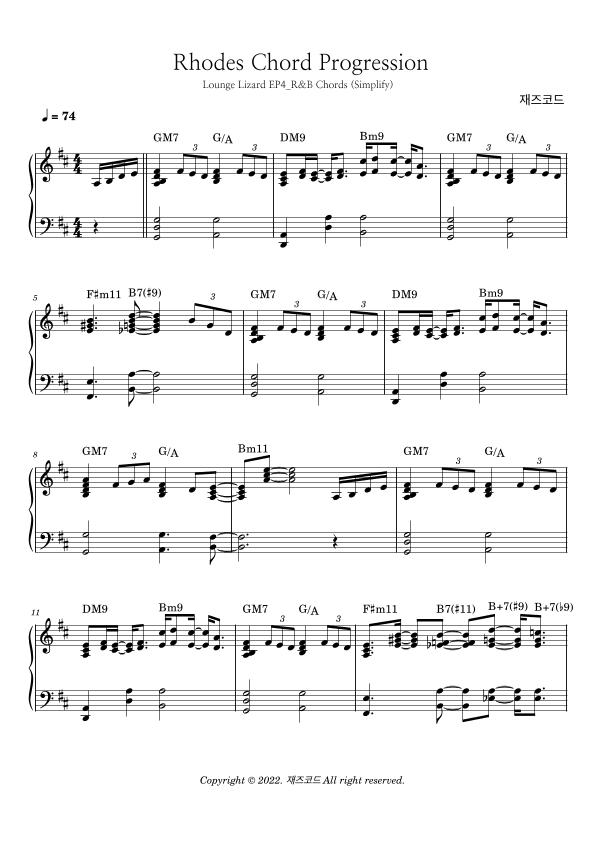 Rhodes Chord Progression Lounge Lizard EP4 R&B Chords