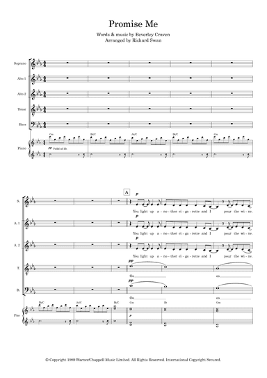 Promise Me (arr. Richard Swan)