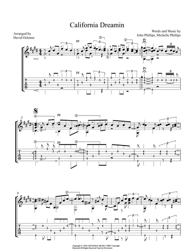 California Dreamin' (arr. David Ochsner)