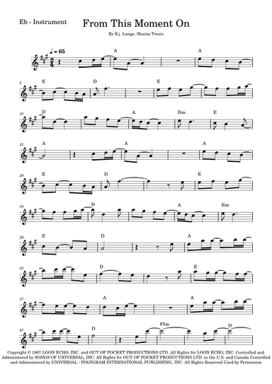 From This Moment On (arr. Fabio Eduardo de Oliveira)