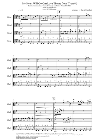My Heart Will Go On (Love Theme from Titanic) (arr. David Burndrett)