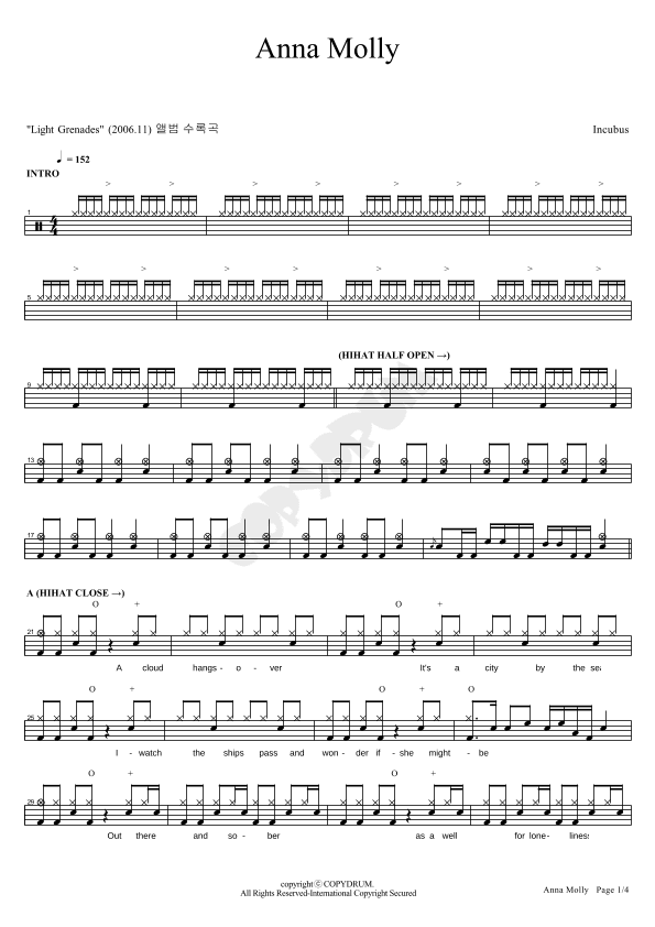Anna Molly (arr. COPYDRUM)