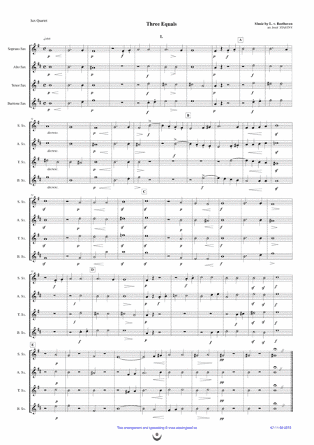 Three Equals (arr. Josef Štastný)