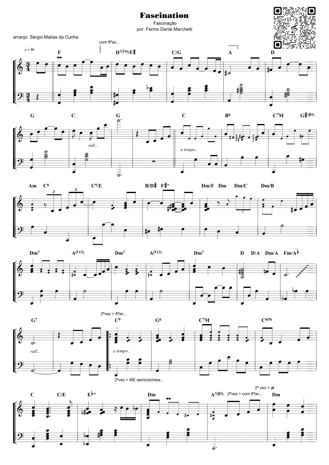 Fascinação – fase2 (arr. Sérgio Matias da Cunha)