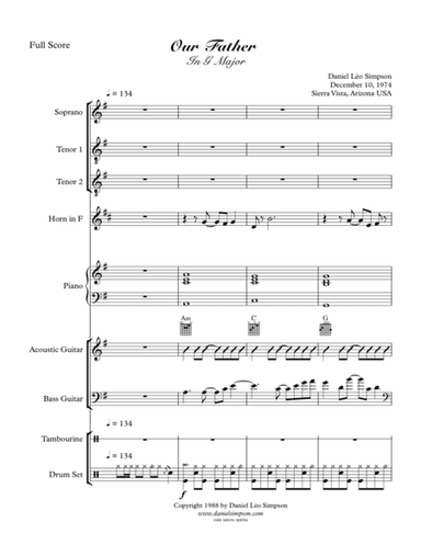 Our Father - fast version (in G)