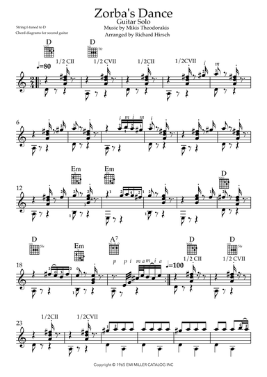 Zorbas Dance (arr. Richard Hirsch)