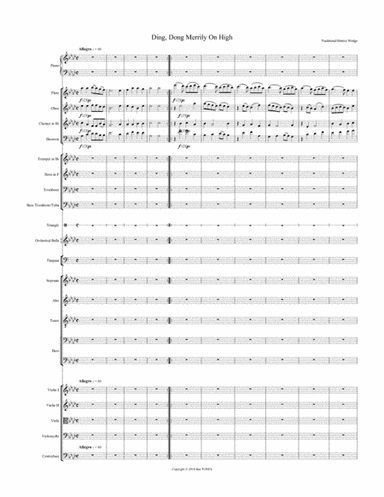 Ding Dong Merrily On High for Chorus and/or Orchestra (arr. Ben TONES)