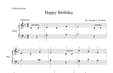 Happy Birthday (arr. Glenda E. Franklin)