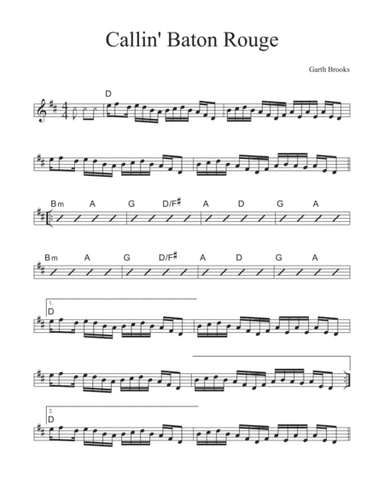 Callin' Baton Rouge (arr. David M Fagnant)