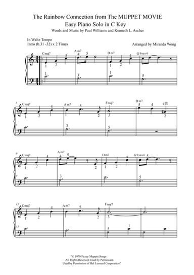 The Rainbow Connection (arr. Miranda Wong)