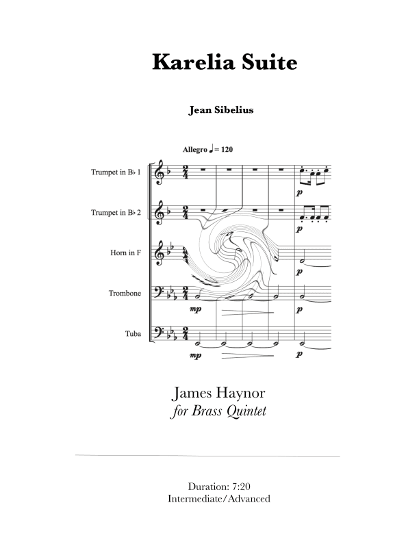 Karelia Suite for Brass Quintet (arr. James Haynor)