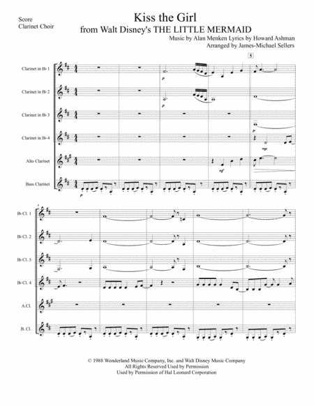 Kiss The Girl (arr. James-Michael Sellers)