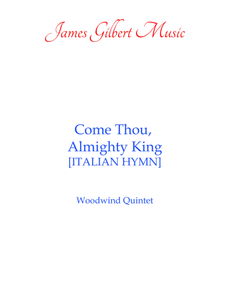 Come Thou, Almighty King (arr. James Gilbert)