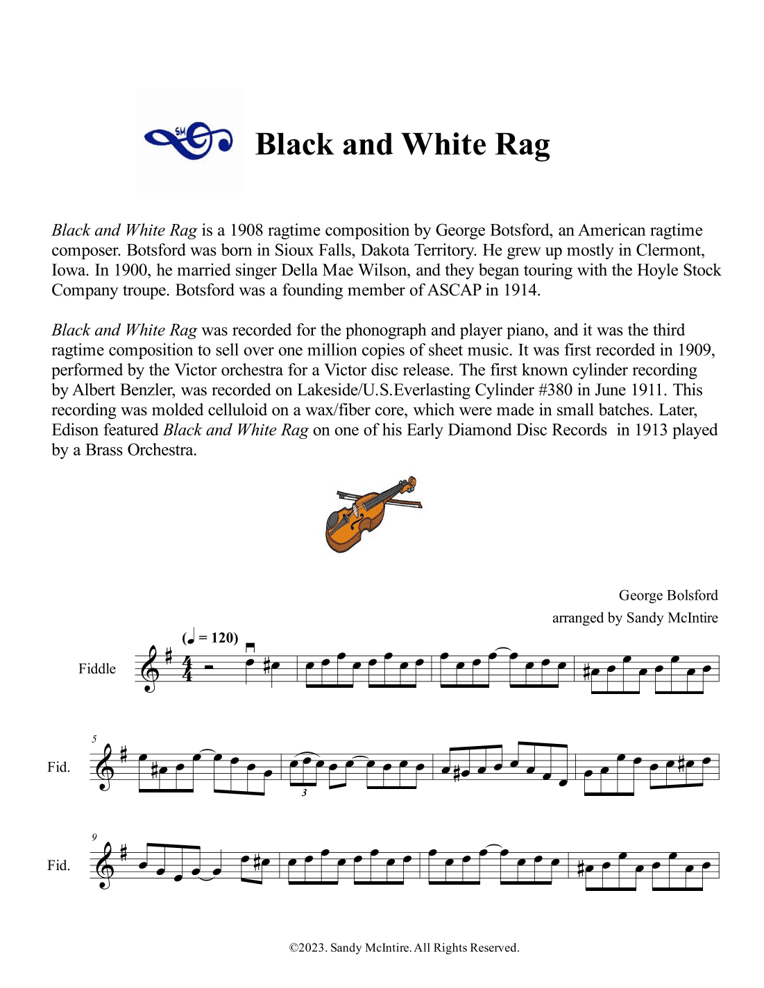 Black and White Rag (arr. Sandy McIntire)