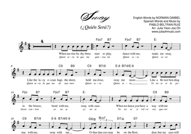 Sway (quien Sera) (arr. JULIA OH MUSIC | Julia Yeon-Joo Oh)