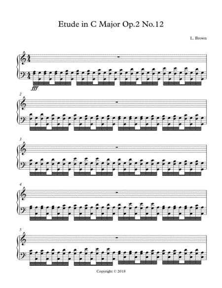 Etude in C Major Op.1 No.5