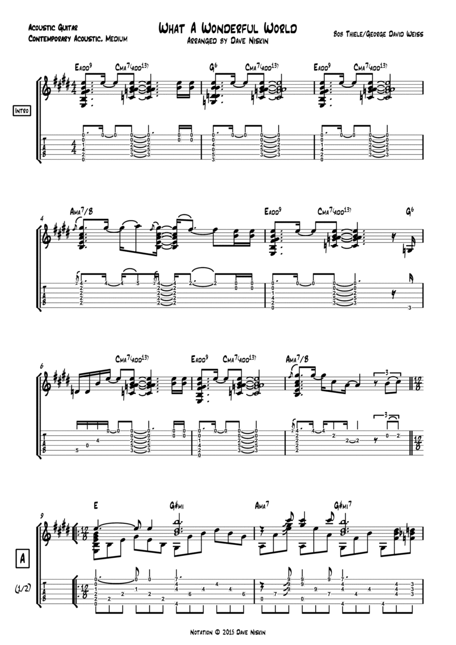 What A Wonderful World (arr. Dave Niskin)