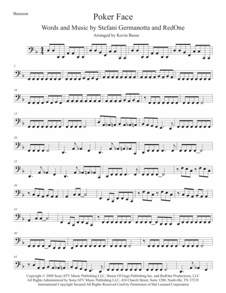 Poker Face (arr. Kevin Busse)