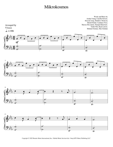 Mikrokosmos (arr. V1nson)