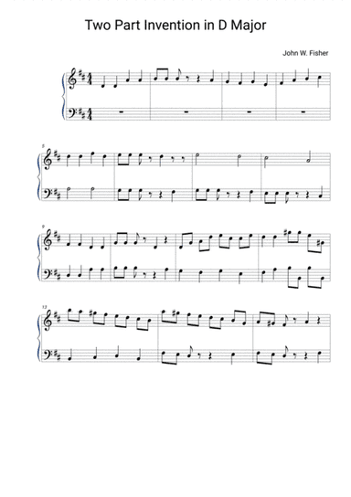 Two Part Invention in D Major