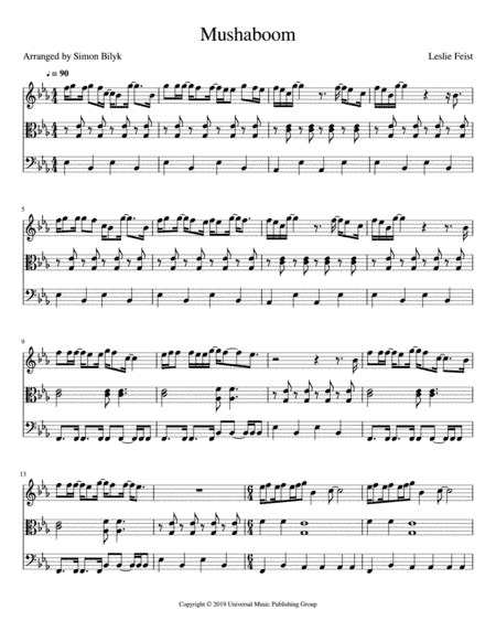 Mushaboom (arr. Simon Bilyk)