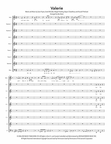 Valerie (arr. Ben Bram)