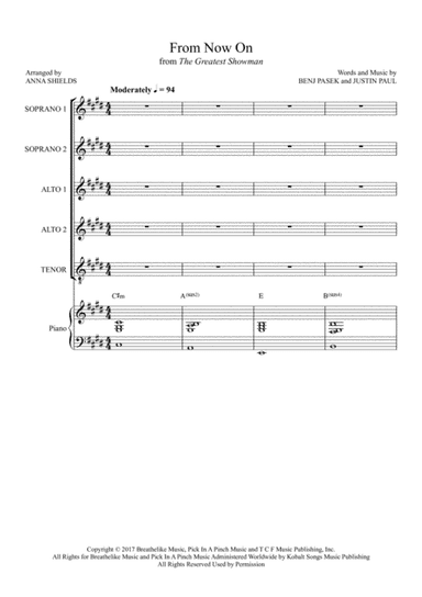 From Now On (arr. Anna Shields)