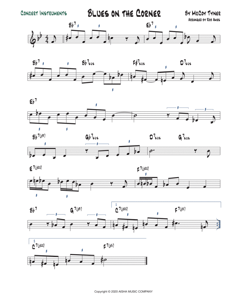 Blues On The Corner (arr. Rob Ames)