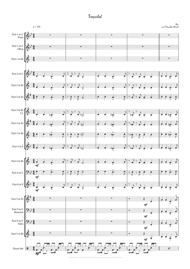 Tequila (arr. Tom Rundle-Wood)