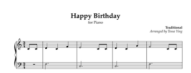Happy Birthday (arr. Tessa Ying)
