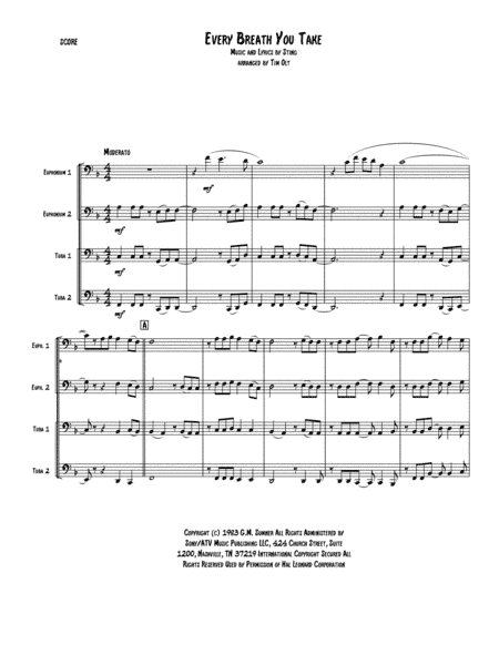 Every Breath You Take (arr. Tim Olt)
