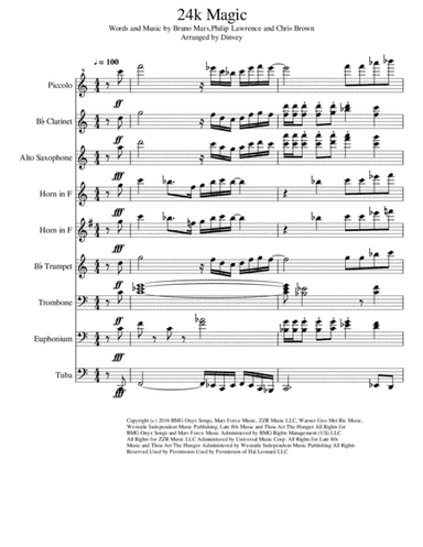 24K Magic (arr. Dinvey)